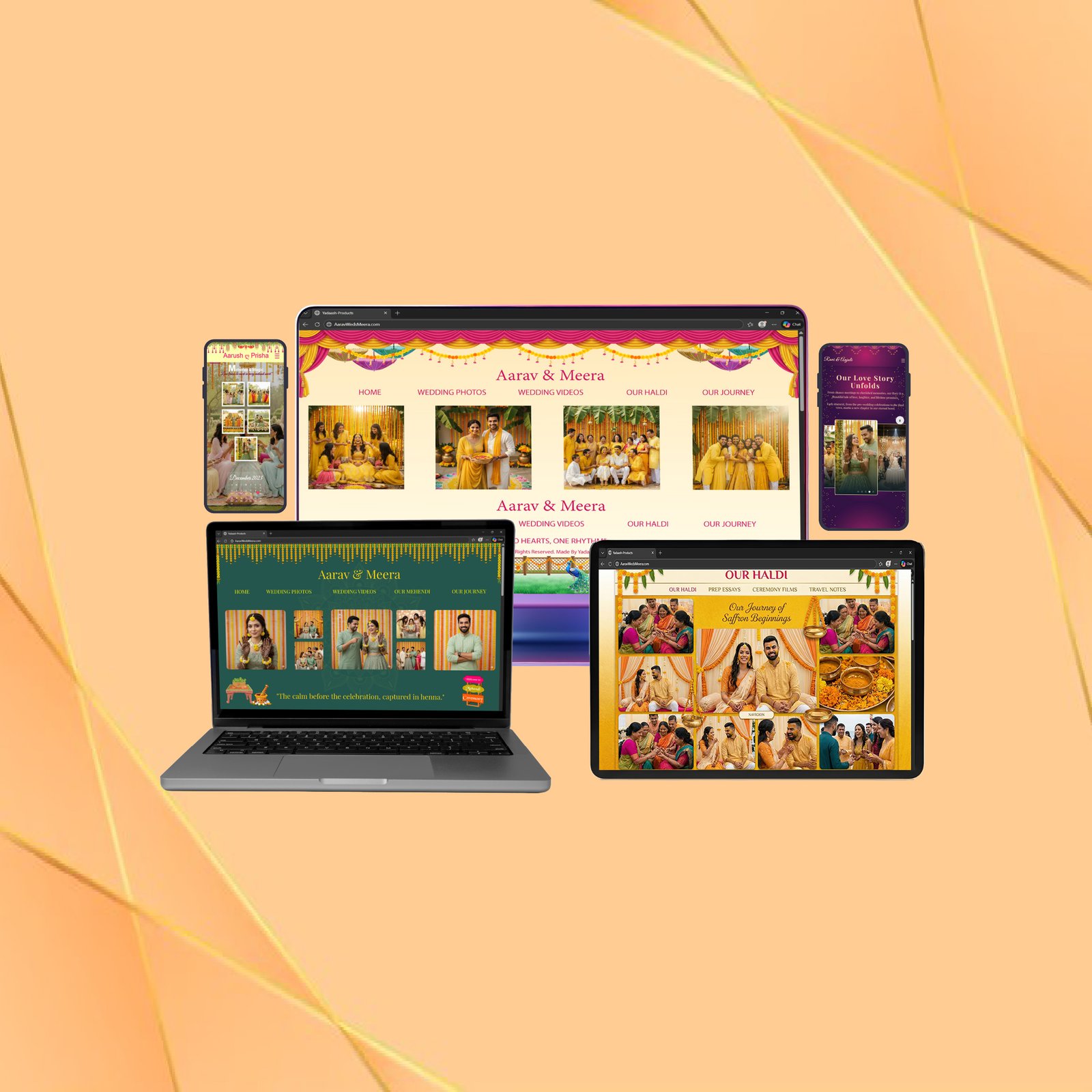 Mobile friendly wedding album accessible anywhere