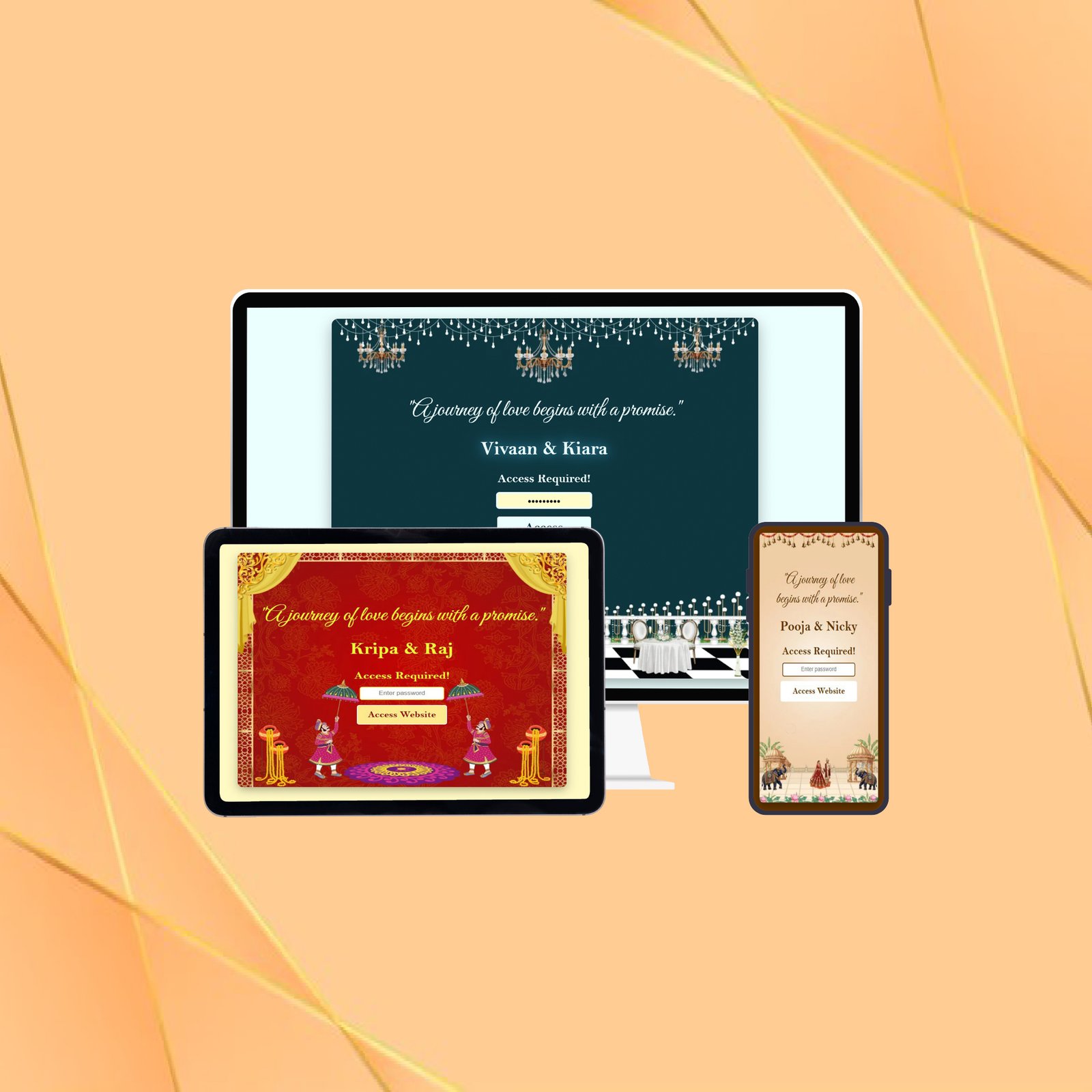 Password protected secure wedding album India