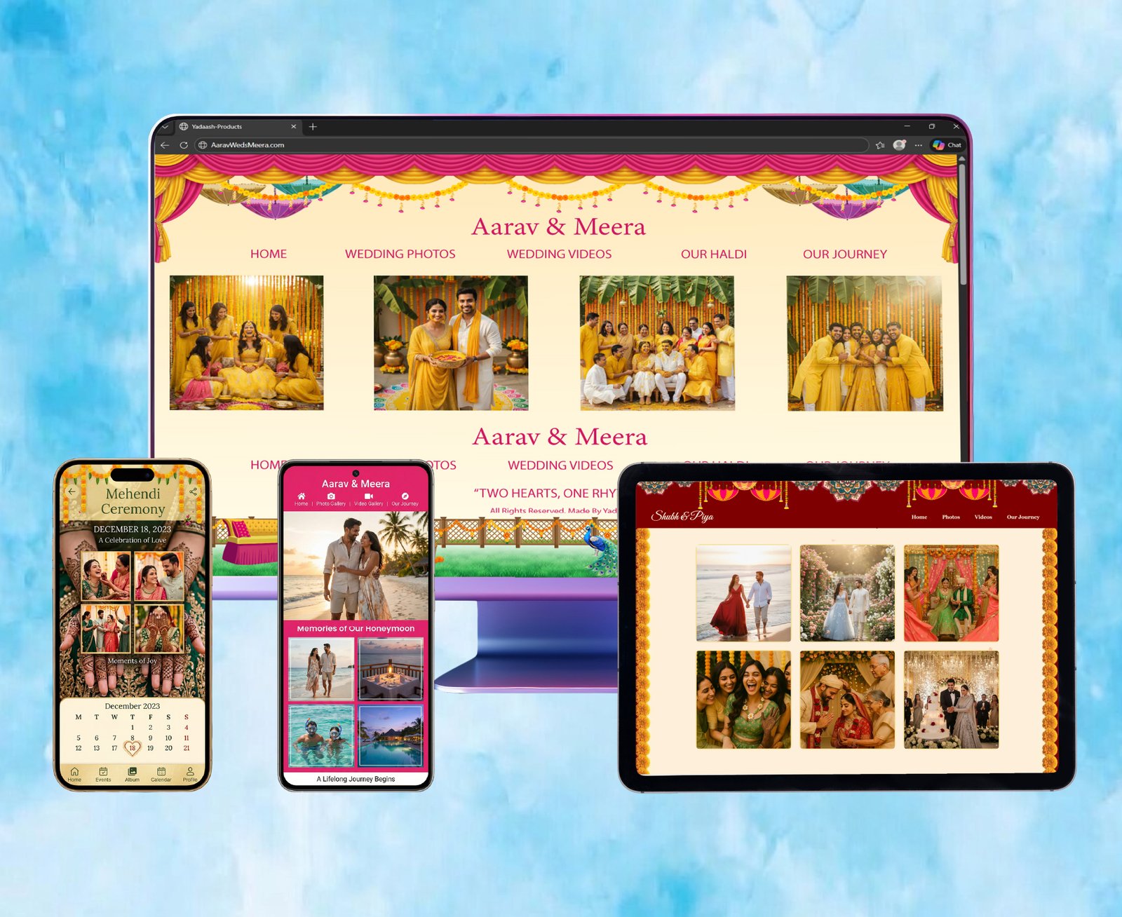 Wedding function add-ons Haldi Mehndi Sangeet