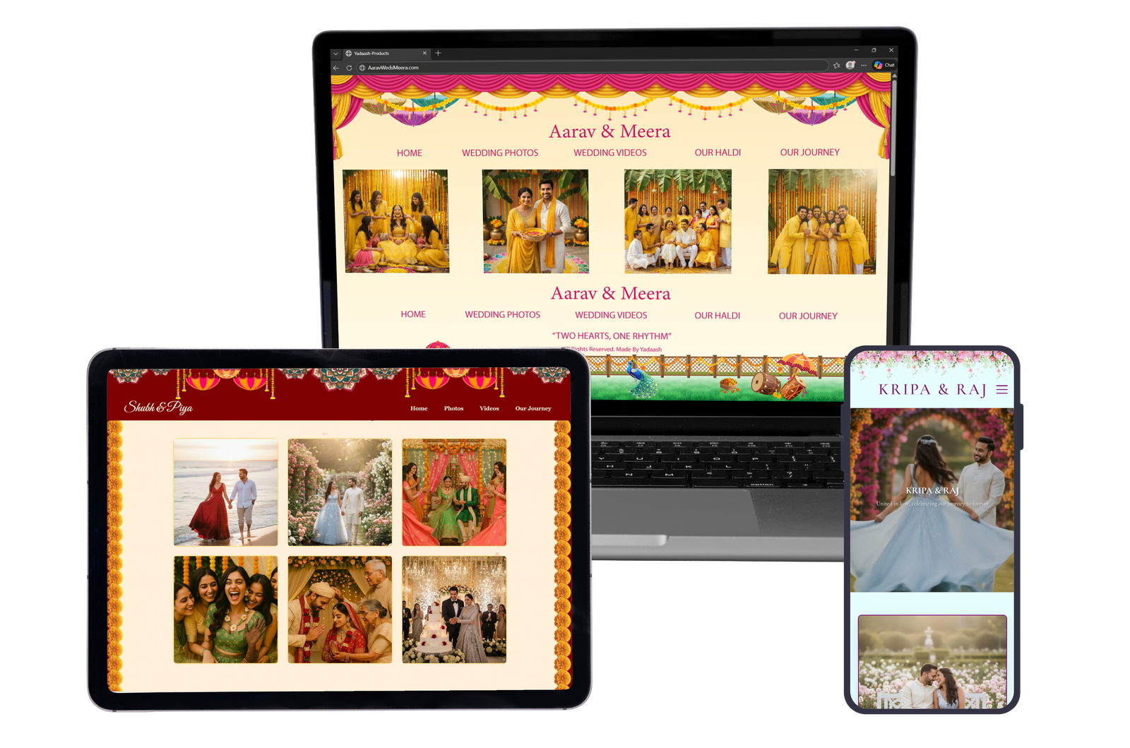 Digital wedding album India - Yadaash cinematic gallery