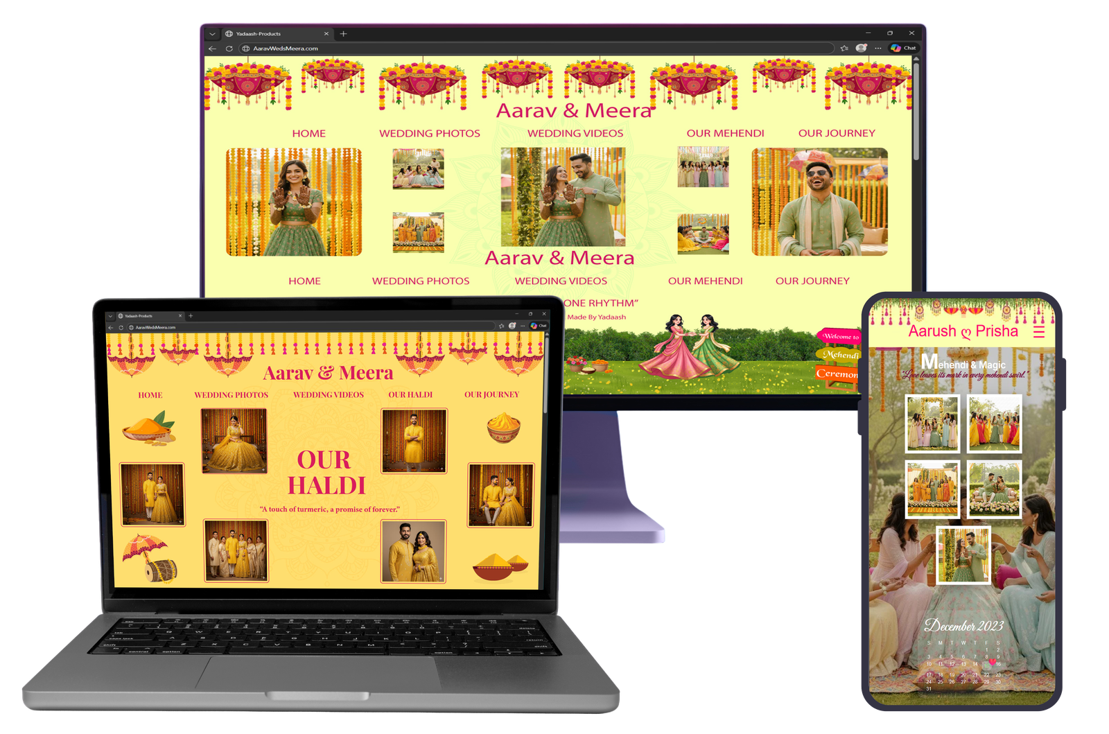 Password protected private wedding album