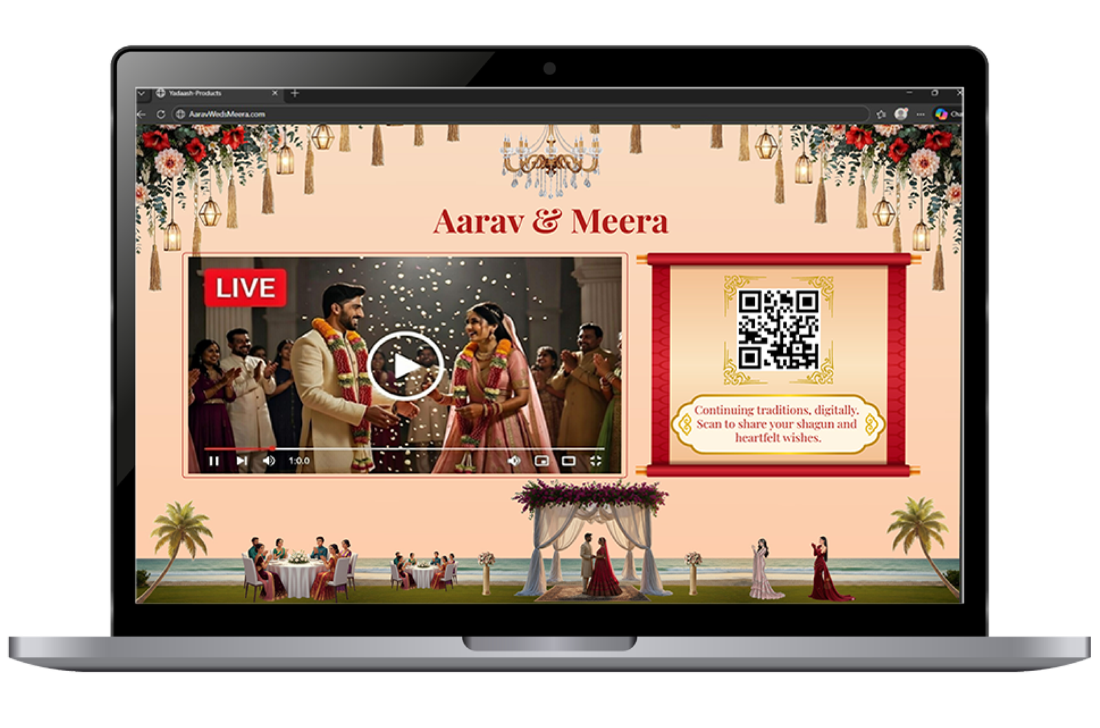 Live Shaadi streaming wedding ceremony online