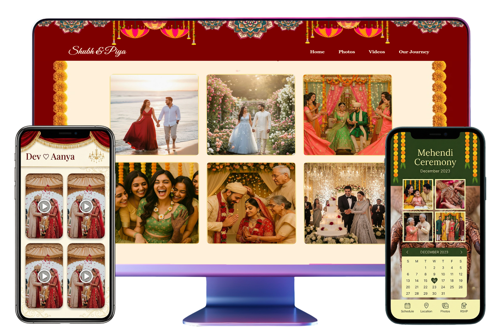 Digital wedding album India - store photos videos together