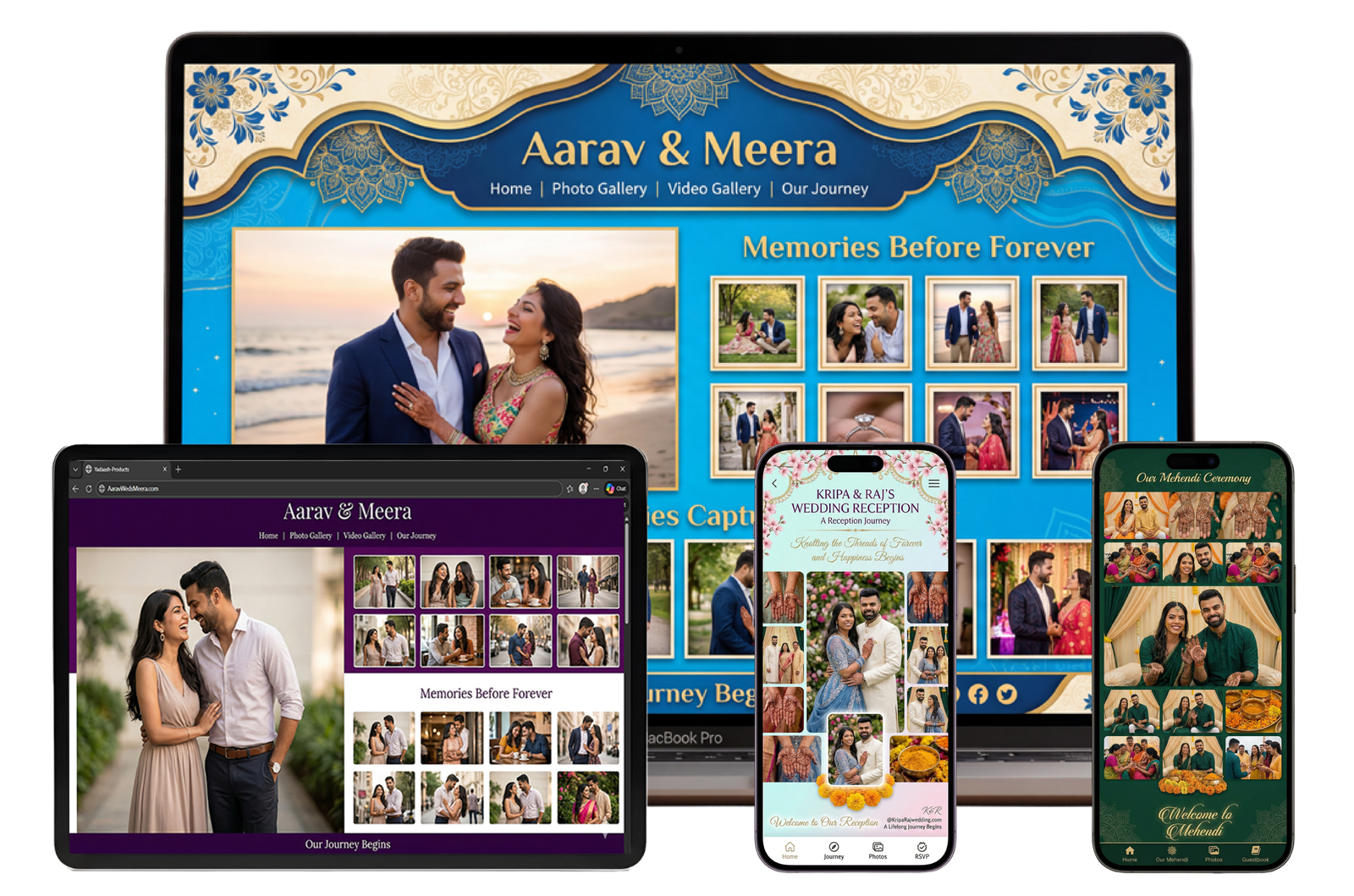 Cinematic story-style online wedding album